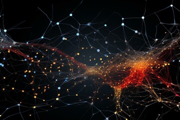 neuron connected network system. Generative AI