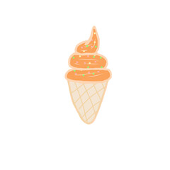 Ice cream is a sweet food that is very popular with children and adults, especially women.