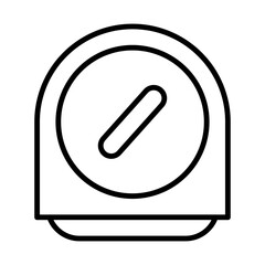 timer kitchen utensil icon in line
