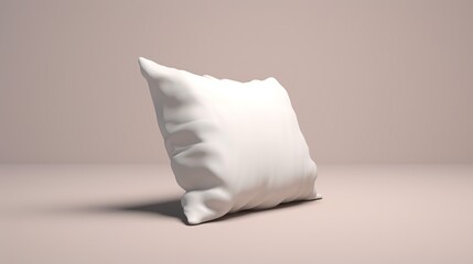 pillow mockup soft white high precision.Generative AI