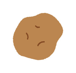 ジャガイモの手書きベクターイラスト／食べ物・炭水化物