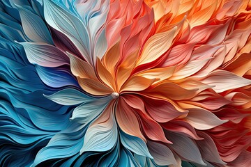 3D Wallpaper: Abstract Art Background with Vibrant Colors - A Mesmerizing Blend of 3D Art and Abstract Design