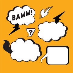 Free vector speech bubble pack