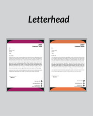 Modern Creative & Clean business style letterhead . , Business style letterhead design template.