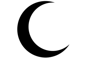 crescent moon silhouette