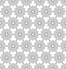 Seamless modern geometric pattern in Arabian style