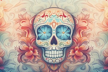 Fototapeta premium Soft Color and Blur Style Chicano Wallpaper: A Stunning Background for Chicano Art Lovers