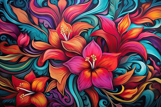Chicano Wallpaper: Vibrant Colored Stylish Backdrop for Chicano Home Decor