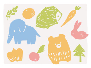 art of animals and nature in Nordic style