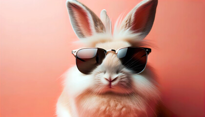 Stilvolle Kaninchen erobern die Welt: Vom flauschigen Weiß bis zum eleganten Schwarz, diese Hasen wissen, wie man mit Sonnenbrillen glänzt