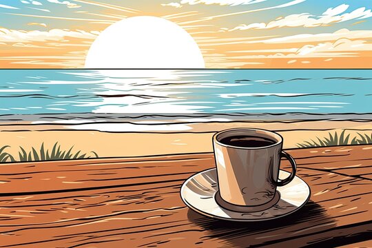 Vacation Travel Holiday Beach: Coffee at the Beach, the Perfect Beverage for Your Beach Getaway