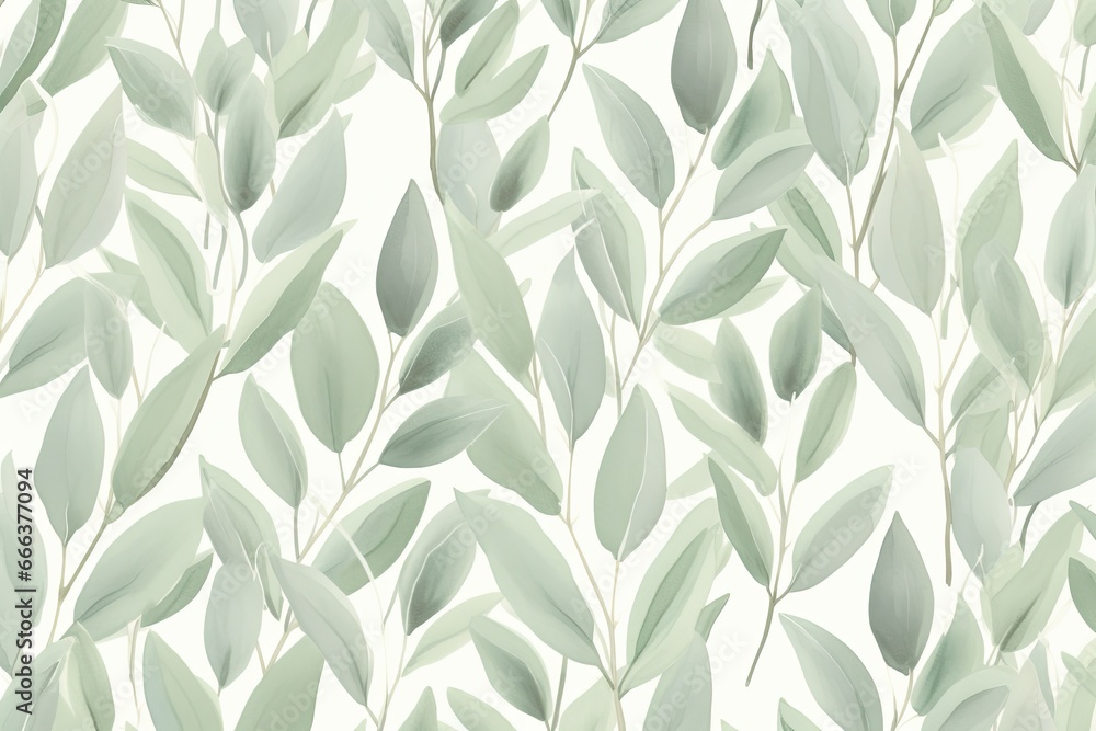 Poster eucalyptus green color: refreshing leaf pattern digital image