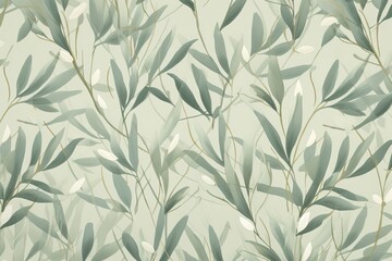 Eucalyptus Green Color: Refreshing Leaf Pattern in a Captivating Image