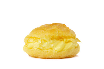 Choux Creams orProfiteroles  isolated on white background