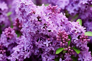 Obraz premium Lilac Purple Color: Fragrant Flower Design - Captivating Images of Nature's Bliss