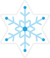 snowflake vector image or clip art