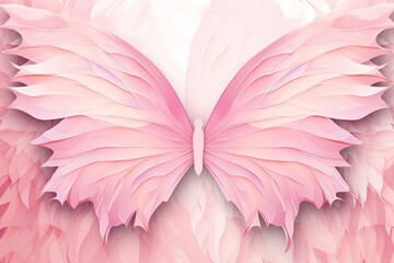 Pink Butterfly Wallpaper: Abstract Gradation in a Stunning Display