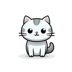 Fototapeta premium cute cat design on white background