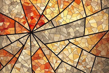 Vintage Abstract Mosaic Pizza Wallpaper: A Stunning Illustration of a Mosaic Structure