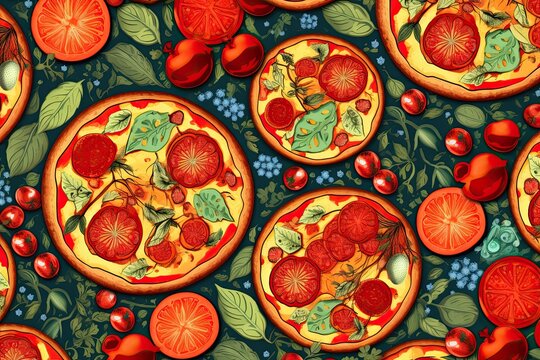 Pizza Wallpaper - Colored Stylish Backdrop | Stunning HD Images for Food Lovers