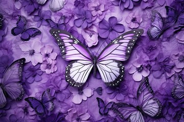 Purple Butterfly Wallpaper: Artistic and Trendy Background for Your Device