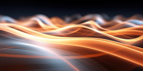 Obraz premium Dynamic Spectrum of Colors Abstract Background, Colorful wave silk moving high speed wave lines and bokeh lights. Data transfer concept Fantastic wallpaper