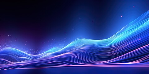 Dynamic Spectrum of Colors Abstract Background, Colorful wave silk moving high speed wave lines and bokeh lights. Data transfer concept Fantastic wallpaper