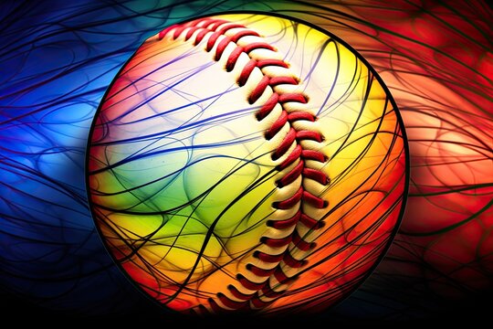 Softball Wallpapers: Stunning Matte Glass Effect Backgrounds for Sports Enthusiasts