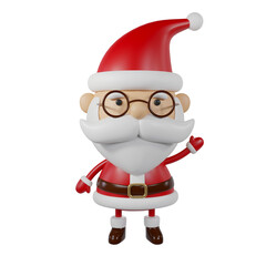 Christmas Santa Claus 3D Illustration.