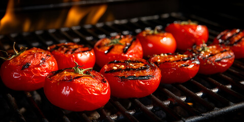 Grilled Tomato On Bbq
