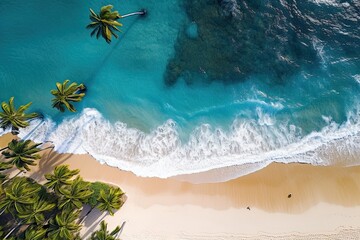 Aerial View of Vacation Travel Holiday Beach Banner Image