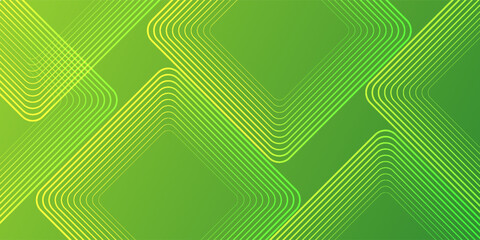 Modern green geometric banner background