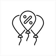 Sales  icon islolate white background vector stock illustration.