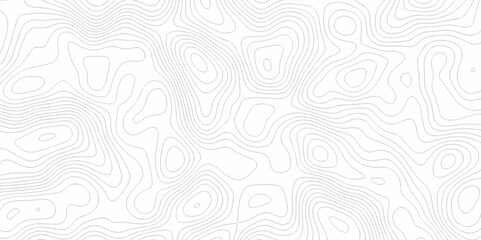 Abstract background with waves Topographic map. Geographic mountain relief. Abstract lines background. Contour maps. Vector illustration, Topo contour map white background, Topographic contour line. - obrazy, fototapety, plakaty
