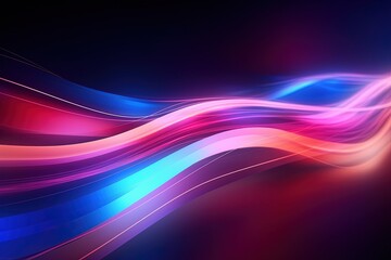 abstract futuristic background with pink blue glowing neon moving high speed wave lines and bokeh lights. Data transfer concept Fantastic wallpaper