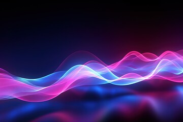 abstract futuristic background with pink blue glowing neon moving high speed wave lines and bokeh lights. Data transfer concept Fantastic wallpaper