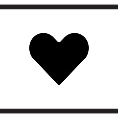 Heart icon vector. Love sign symbol vector. Heart vector icon illustration isolated on white background