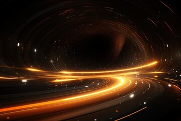 Fototapeta premium abstract futuristic background with pink blue glowing neon moving high speed wave lines and bokeh lights. Data transfer concept Fantastic wallpaper