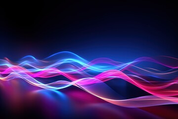 abstract futuristic background with pink blue glowing neon moving high speed wave lines and bokeh lights. Data transfer concept Fantastic wallpaper