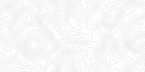 Abstract background with waves Topographic map. Geographic mountain relief. Abstract lines background. Contour maps. Vector illustration, Topo contour map white background, Topographic contour line.