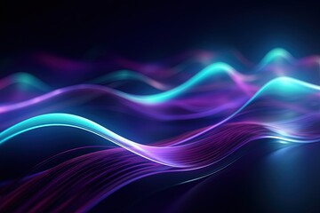 abstract futuristic background with pink blue glowing neon moving high speed wave lines and bokeh lights. Data transfer concept Fantastic wallpaper