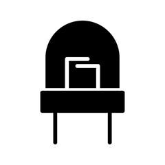 LED Light Glyph Icon pictogram symbol visual illustration