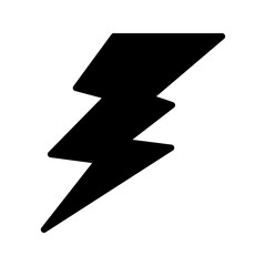 Lightning Glyph Icon pictogram symbol visual illustration