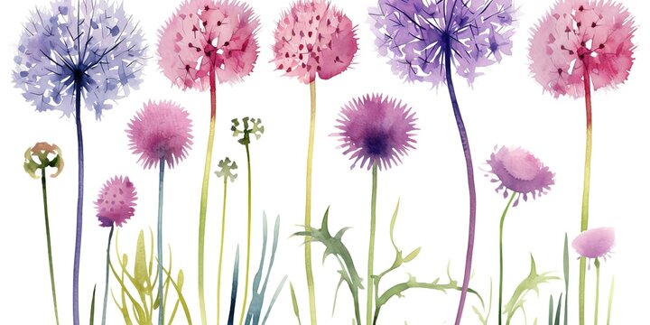 dandelion watercolor © candra