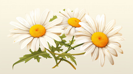 Fototapeta na wymiar Daisy flower vector