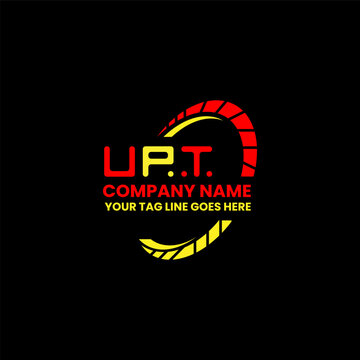 UPT letter logo vector design, UPT simple and modern logo. UPT luxurious alphabet design  