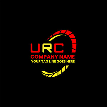 URC letter logo vector design, URC simple and modern logo. URC luxurious alphabet design  