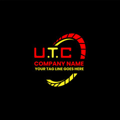 UTC letter logo vector design, UTC simple and modern logo. UTC luxurious alphabet design  