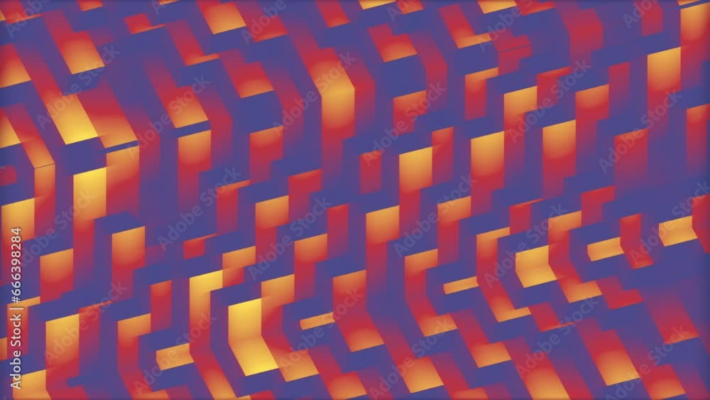 Fototapete modern trendy background with seamless loop animation rectangular geometric shapes with trendy gradi