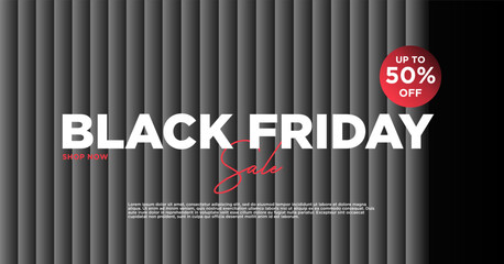 Black Friday sale banner. Social media vector illustration template for website and mobile site development, email and newsletter design, marketing materials.